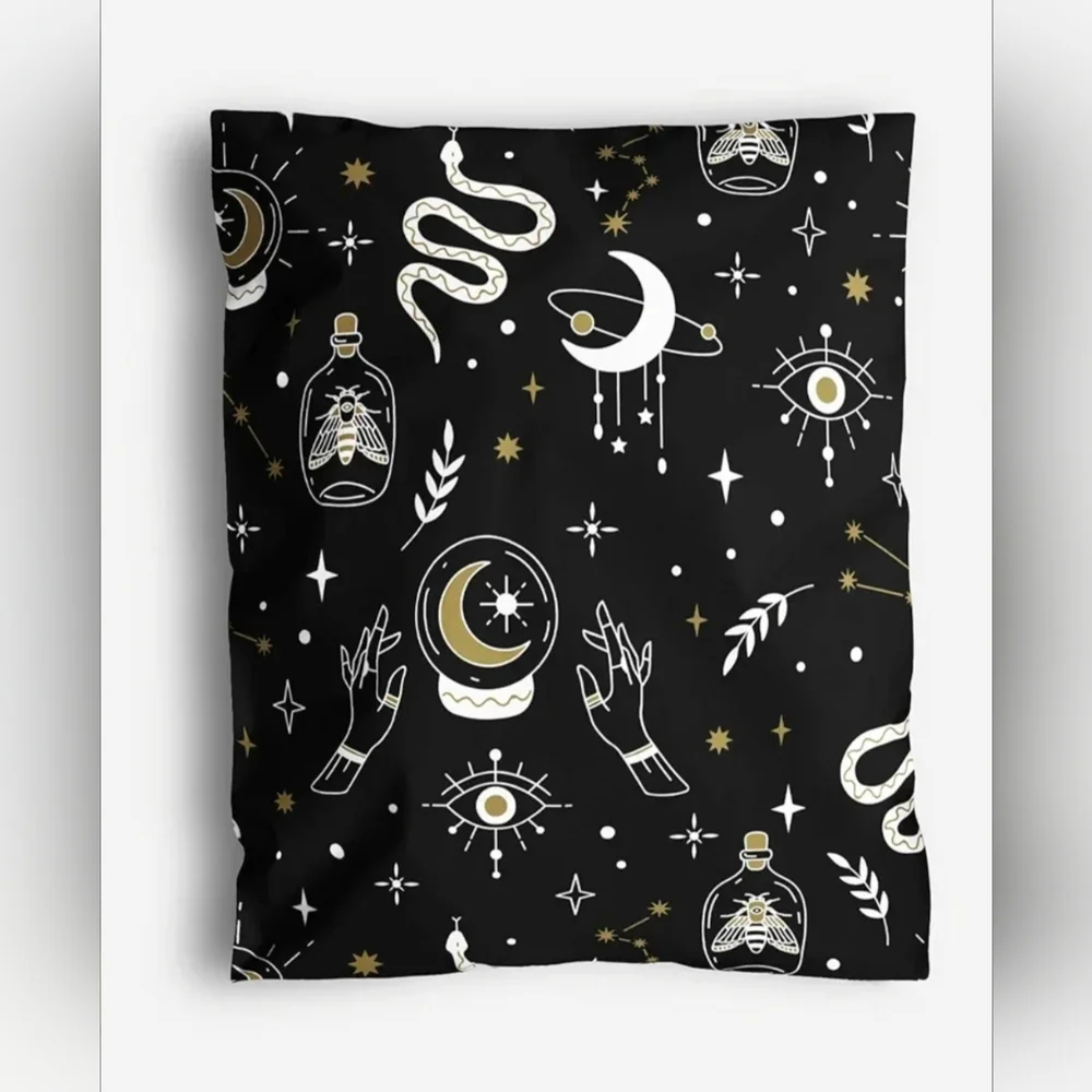Celestial Magic Black Poly Mailers - 20 Pack
